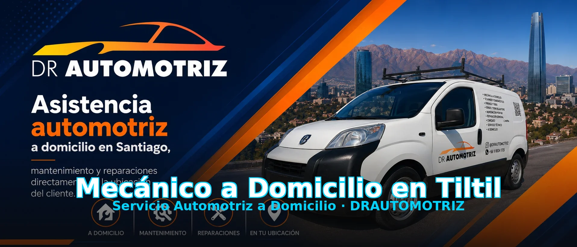 Mecánico a Domicilio en Tiltil - Servicio Automotriz a Domicilio DRAUTOMOTRIZ en Santiago